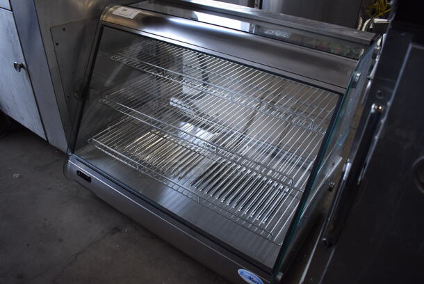BRAND NEW! KoolMore HDC-5C Stainless Steel Commercial Countertop Heated Display Case Merchandiser. Missing Back Doors. 110-120 Volts, 1 Phase. 34x21x28. Tested and Working! - Image 3 of 7