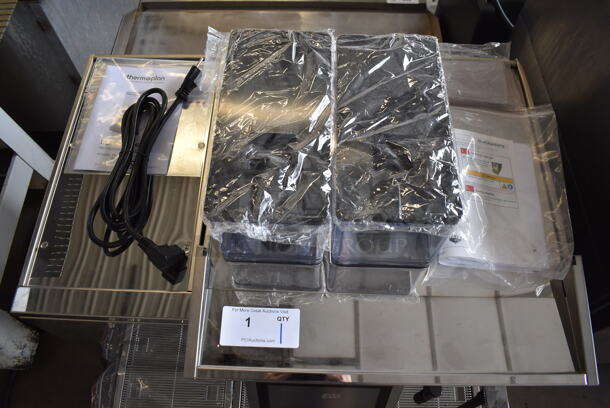 LIKE NEW! Thermoplan BW-3CTMS-US Black & White 3 Stainless Steel Commercial Countertop High Performing Fully Automatic Coffee Machine w/ BW3-RF-US Refrigerator. Unit Has Only Been Used a Few Times! 31x24x31 - Image 5 of 10