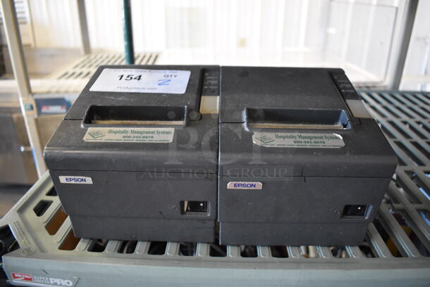 2 Epson M129H Receipt Printers. 6x8x6. 2 Times Your Bid!