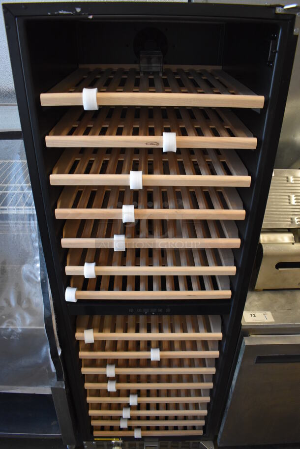BRAND NEW SCRATCH AND DENT! KoolMore Stainless Steel Single Door Reach In Wine Chiller Merchandiser. Door Needs To Be Reattached. 24x25x70 - Image 3 of 4