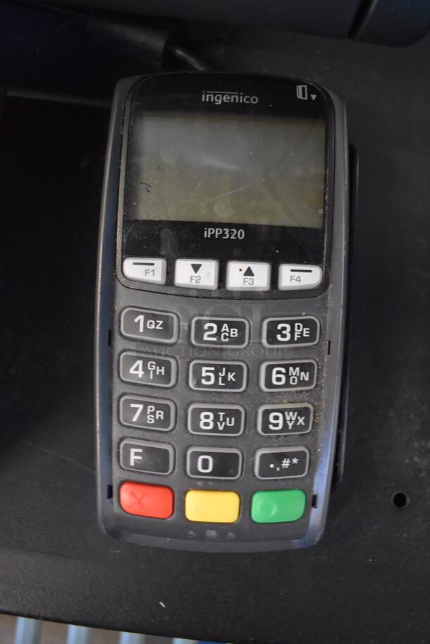 Micros 15" POS Monitor w/ Epson M188B Receipt Printer, Powervar Power Conditioner, Ingenico iPP320 Credit Card Reader and Metal Cash Drawer - Image 5 of 6