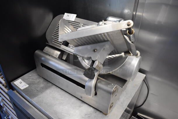 Stainless Steel Commercial Countertop Automatic Meat Slicer w/ Blade Sharpener. 28x20x20. Tested and Working! - Image 2 of 7