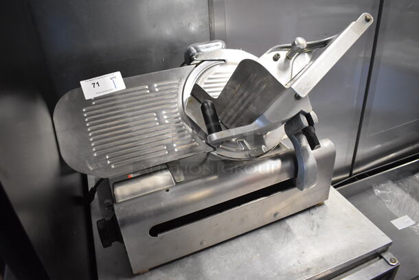 Stainless Steel Commercial Countertop Automatic Meat Slicer w/ Blade Sharpener. 28x20x20. Tested and Working! - Image 3 of 7