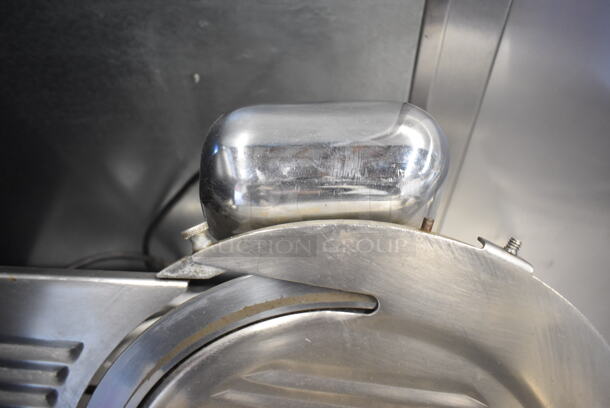 Stainless Steel Commercial Countertop Automatic Meat Slicer w/ Blade Sharpener. 28x20x20. Tested and Working! - Image 4 of 7