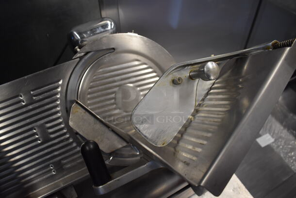 Stainless Steel Commercial Countertop Automatic Meat Slicer w/ Blade Sharpener. 28x20x20. Tested and Working! - Image 5 of 7