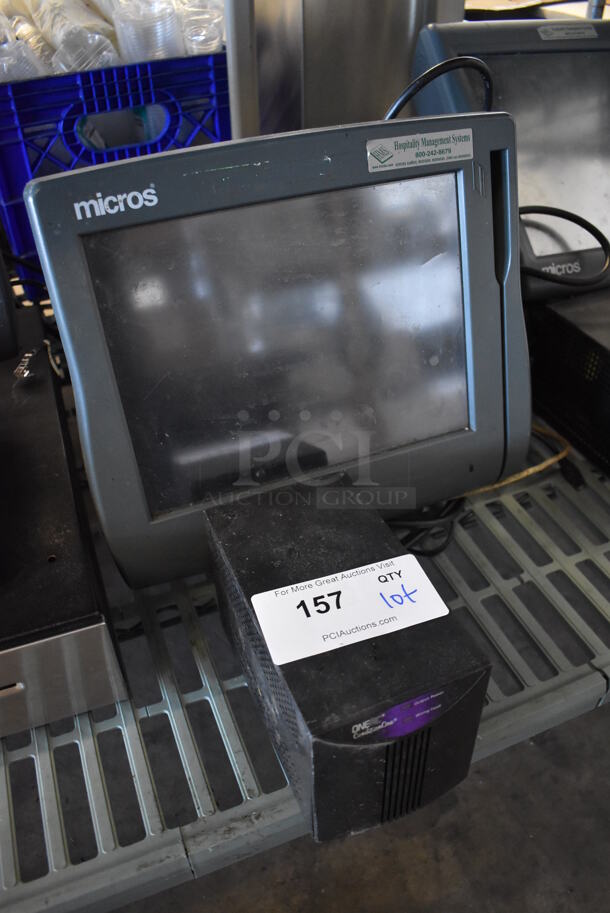 Micros 15" POS Monitor w/ Powervar Power Conditioner - Image 3 of 4