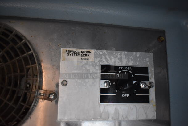 Delfield Stainless Steel Commercial Single Door Undercounter Cooler on Commercial Casters. 115 Volts, 1 Phase. 27x29x34. Tested and Working! - Image 4 of 5