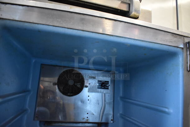 Delfield Stainless Steel Commercial Single Door Undercounter Cooler on Commercial Casters. 115 Volts, 1 Phase. 27x29x34. Tested and Working! - Image 5 of 5