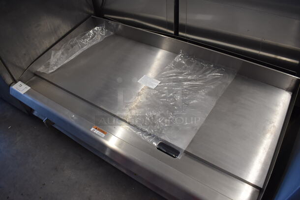 BRAND NEW SCRATCH AND DENT! CPG Cooking Performance Group Stainless Steel Commercial Countertop Natural Gas Powered Flat Top Griddle w/ Thermostatic Controls. 48x31x17 - Image 3 of 6