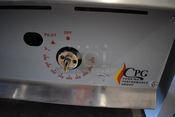 BRAND NEW SCRATCH AND DENT! CPG Cooking Performance Group Stainless Steel Commercial Countertop Natural Gas Powered Flat Top Griddle w/ Thermostatic Controls. 48x31x17 - Image 6 of 6