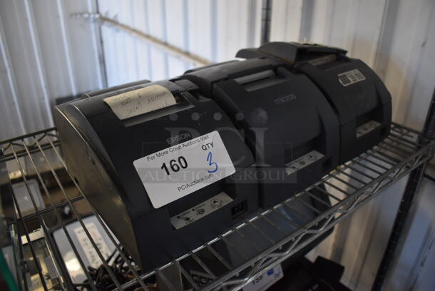 3 Epson M188B Receipt Printers. 6x10x6. 3 Times Your Bid! - Image 2 of 5