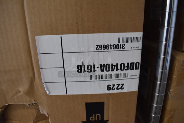 BRAND NEW SCRATCH AND DENT! 2022 Manitowoc UDF0140A-161B Stainless Steel Commercial Self Contained Full Dice Style Undercounter Ice Machine. 115 Volts, 1 Phase. 26x28x33. Tested and Working! - Image 6 of 10
