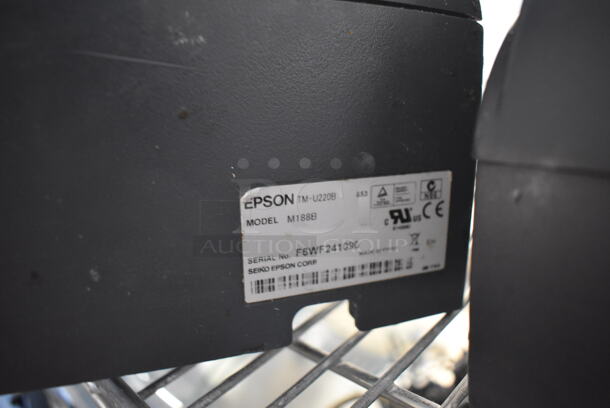 3 Epson M188B Receipt Printers. 6x10x6. 3 Times Your Bid! - Image 3 of 5