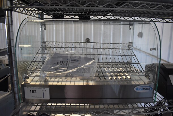 BRAND NEW! KoolMore HDC-1.5C Stainless Steel Commercial Countertop Heated Display Case Merchandiser. 110-120 Volts, 1 Phase. 22x16x15. Tested and Working!