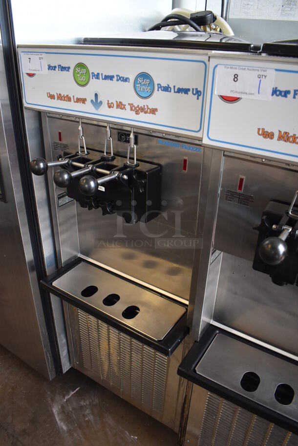 2011 Electro Freeze SL500-132 Stainless Steel Commercial Floor Style Water Cooled 2 Flavor w/ Twist Soft Serve Ice Cream Machine on Commercial Casters. 208-230 Volts, 3 Phase. 22x32x60 - Image 4 of 9