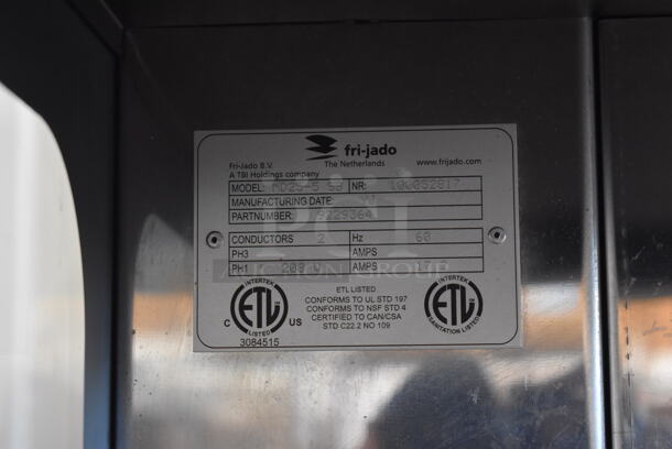 Fri-jado MD25-5 SB Stainless Steel Commercial Open Grab N Go Merchandiser on Commercial Casters. 208 Volts, 1 Phase. 24x32x77 - Image 4 of 5