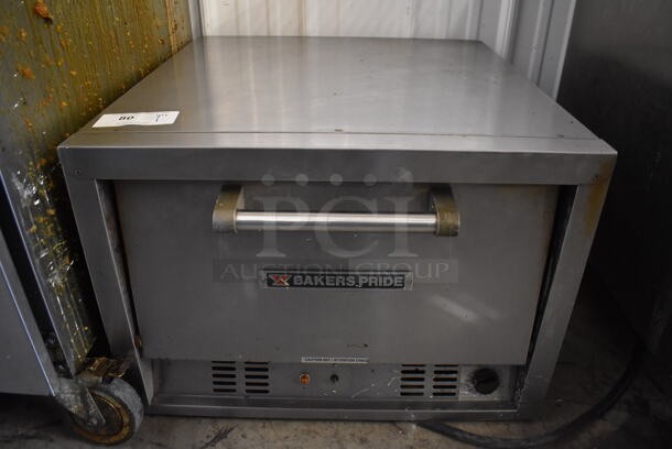 Bakers Pride P22S Stainless Steel Commercial Countertop Electric Powered Pizza Oven w/ Cooking Stones. 208 Volts. 25.5x27x18 - Image 1 of 5