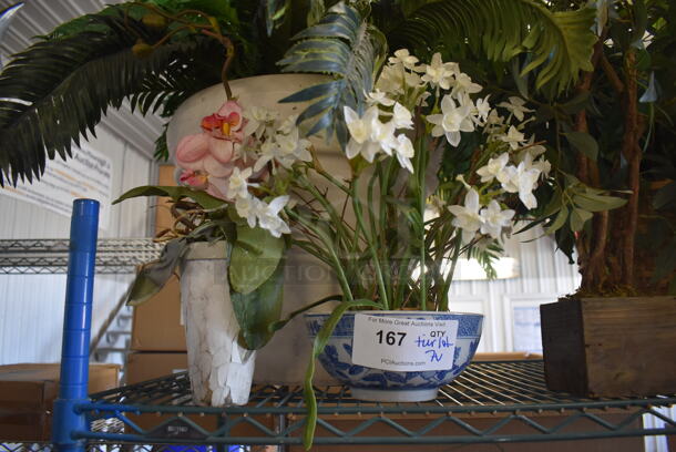 ALL ONE MONEY! Tier Lot of 7 Various Fake Plants - Image 4 of 4