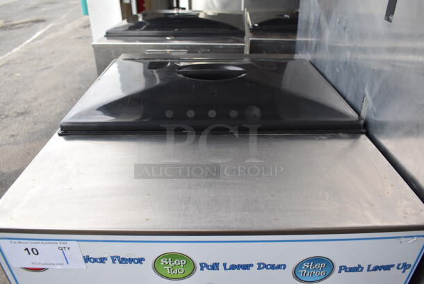 2011 Electro Freeze SL500-132 Stainless Steel Commercial Floor Style Water Cooled 2 Flavor w/ Twist Soft Serve Ice Cream Machine on Commercial Casters. 208-230 Volts, 3 Phase. 22x32x60 - Image 6 of 8