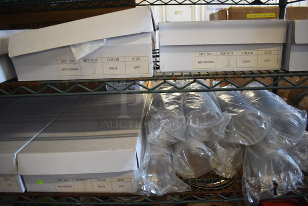 ALL ONE MONEY! 2 Tier Lots of Various Items Including 8 Pairs of Boots and Plastic Lids - Image 3 of 6