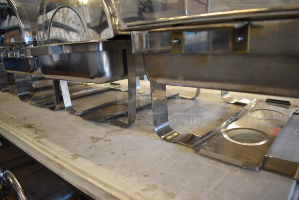 7 Metal Chafing Dishes w/ Rolling Lid. 25x14x15. 7 Times Your Bid! - Image 4 of 7