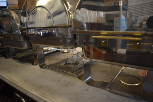 7 Metal Chafing Dishes w/ Rolling Lid. 25x14x15. 7 Times Your Bid! - Image 5 of 7
