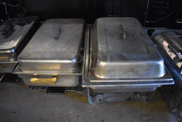 4 Various Metal Chafing Dishes w/ 2 Extra Lids. Includes 23x14x14 4 Times Your Bid! - Image 3 of 4
