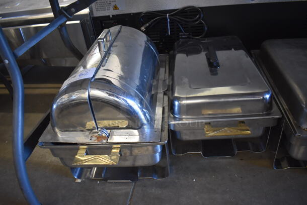 4 Various Metal Chafing Dishes w/ 2 Extra Lids. Includes 23x14x14 4 Times Your Bid! - Image 4 of 4