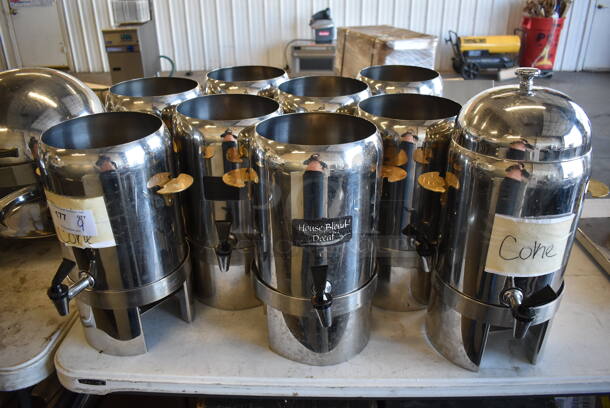 9 Metal Beverage Holder Dispensers. 14x14x17. 9 Times Your Bid!