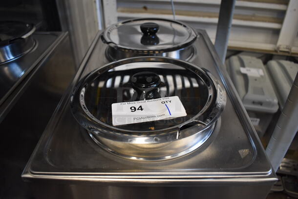 BRAND NEW SCRATCH AND DENT! KoolMore CFW-4 Stainless Steel Commercial Countertop Food Warmer w/ 2 Drop Ins and 2 Lids. 110 Volts, 1 Phase. 13.5x20x13. Tested and Working! - Image 2 of 6