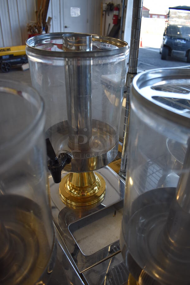 3 Various Metal Beverage Holder Dispensers on Stand. 10x14.5x18. 3 Times Your Bid! - Image 3 of 4
