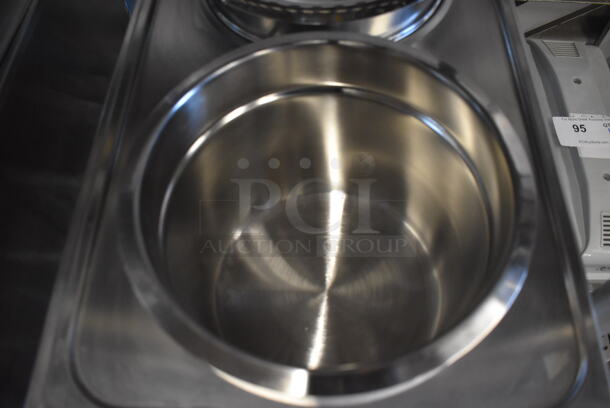 BRAND NEW SCRATCH AND DENT! KoolMore CFW-4 Stainless Steel Commercial Countertop Food Warmer w/ 2 Drop Ins and 2 Lids. 110 Volts, 1 Phase. 13.5x20x13. Tested and Working! - Image 6 of 6
