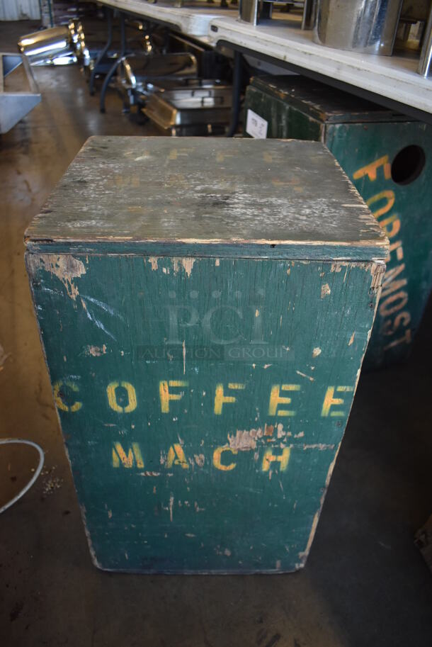 2 Wooden Boxes. 14x14x25. 2 Times Your Bid! - Image 2 of 4