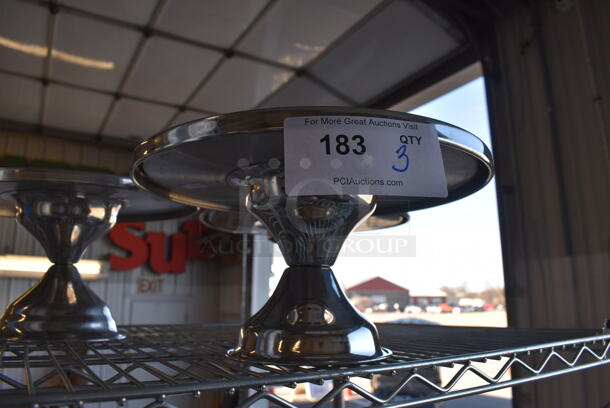 3 Metal Cake Stands. 13x13x6. 3 Times Your Bid! - Image 2 of 3