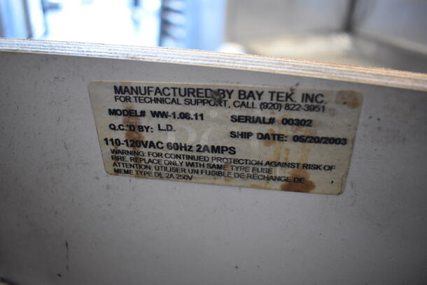 Bay Tek WW-1.08.11 Metal Commercial Floor Style Wonder Wheel Arcade Game w/ Coin Acceptor. 25x45x57. Tested and Working! - Image 7 of 8