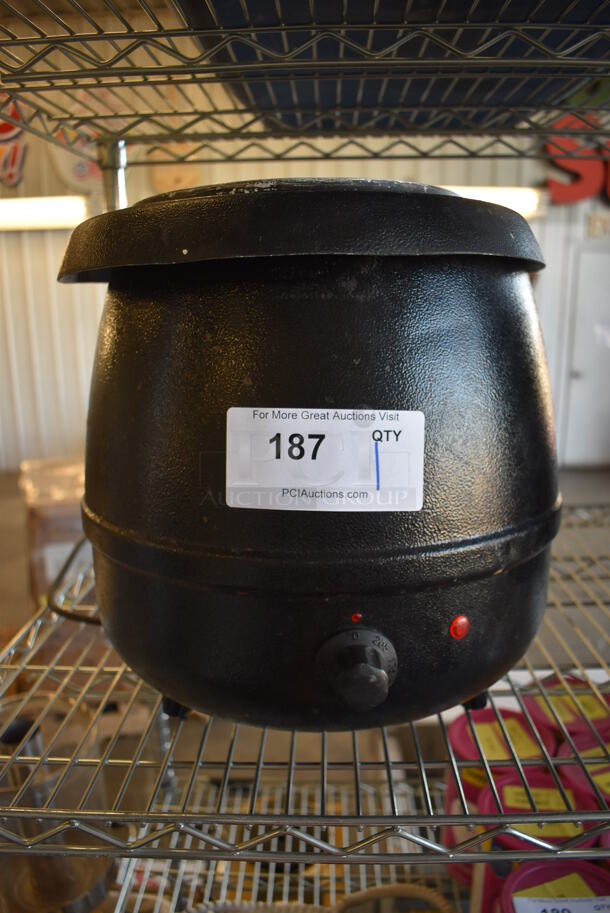 Glenray Metal Commercial Countertop Soup Kettle. 120 Volts, 1 Phase. 13x13x13. Tested and Working!