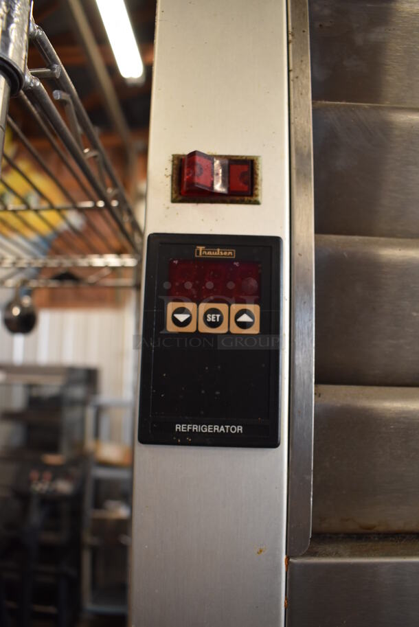 Traulsen G21010 Stainless Steel Commercial 2 Door Reach In Cooler Merchandiser w/ Poly Coated Racks. 115 Volts, 1 Phase. 52x34x83. Tested and Working! - Image 7 of 7