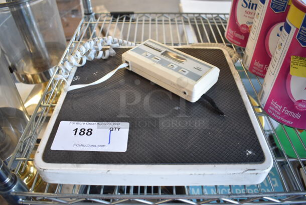 Health O Meter 349KLX Metal 400 Pound Capacity Scale. 12.5x12.5x2 - Image 1 of 4