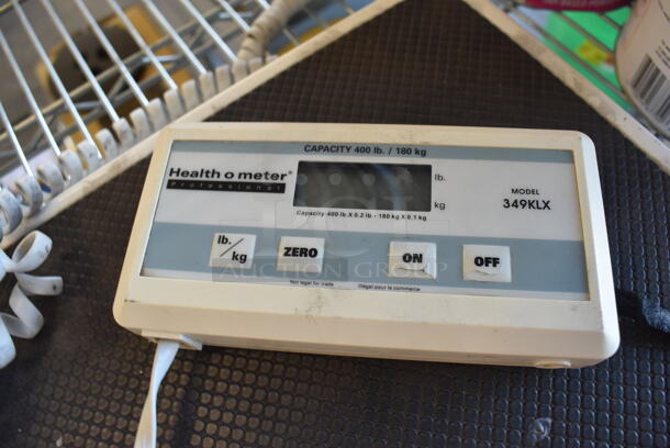 Health O Meter 349KLX Metal 400 Pound Capacity Scale. 12.5x12.5x2 - Image 2 of 4