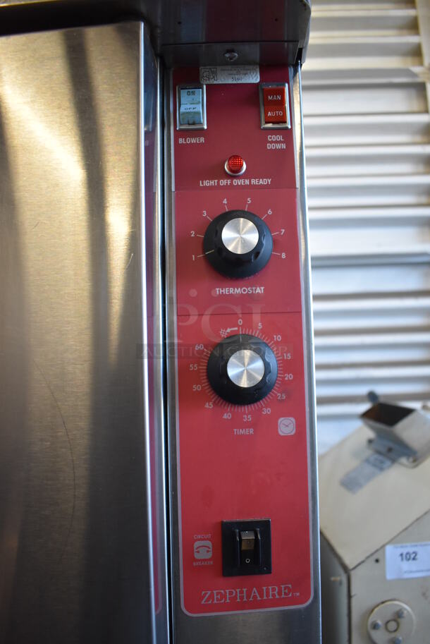 2 Blodgett ENERGY STAR Stainless Steel Commercial Electric Powered Full Size Convection Oven w/ Solid Doors and Thermostatic Controls. 208-240 Volts, 3 Phase. 38x40x71.5. 2 Times Your Bid! - Image 3 of 6