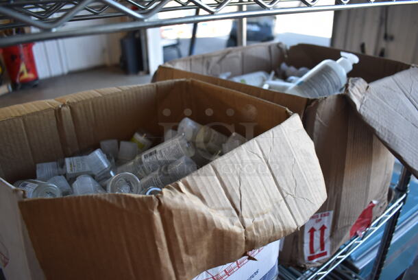 ALL ONE MONEY! Lot of 2 Boxes of Various Hand Sanitizer Bottles