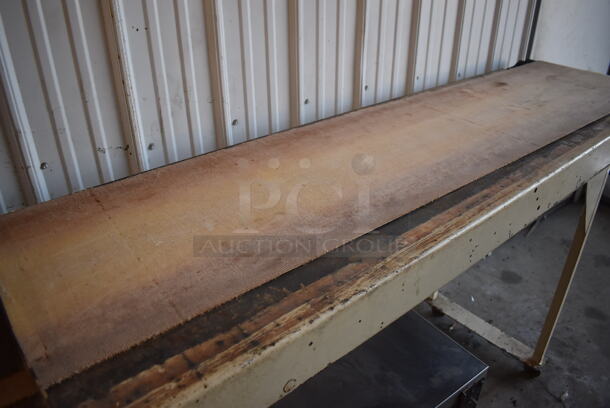 Acme 8-12 Metal Commercial Floor Style Dough Sheeter w/ 9' Conveyor Belt. 110 Volts, 1 Phase. 132x22x57. Tested and Working! - Image 8 of 8
