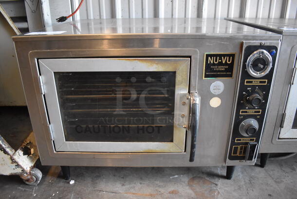 Nu Vu XO-1 Stainless Steel Commercial Countertop Electric Powered Oven. 120 Volts, 1 Phase. 27x24x20. Tested and Working!