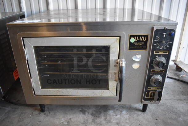 Nu Vu XO-1 Stainless Steel Commercial Countertop Electric Powered Oven. 120 Volts, 1 Phase. 27x24x20. Tested and Working!
