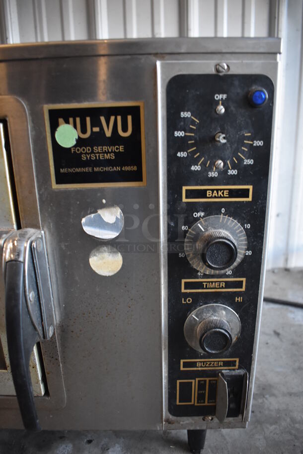 Nu Vu XO-1 Stainless Steel Commercial Countertop Electric Powered Oven. 120 Volts, 1 Phase. 27x24x20. Tested and Working! - Image 2 of 6
