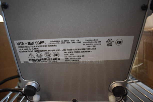 LIKE NEW! 2022 Vitamix VM0141A 5205 XL 4.2 hp Variable Speed Blender with 1.5 Gallon Container. Unit Has Only Been Used a Few Times! 120 Volts, 1 Phase. 8x19x21. Tested and Working! - Image 7 of 7