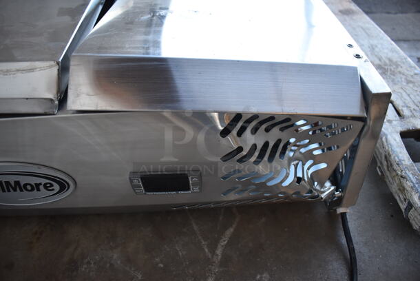 BRAND NEW SCRATCH AND DENT! 2022 KoolMore SCDC-3P-SG Stainless Steel Commercial Countertop Refrigerated Rail. 115 Volts, 1 Phase. 40x16x11. Tested and Working! - Image 4 of 7
