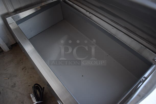BRAND NEW SCRATCH AND DENT! 2022 KoolMore SCDC-3P-SG Stainless Steel Commercial Countertop Refrigerated Rail. 115 Volts, 1 Phase. 40x16x11. Tested and Working! - Image 5 of 7