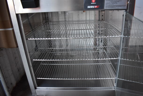 LIKE NEW! ServIt 423PDW18D2S 18" Self-Service Countertop Display Warmer with 4 Shelves. 120 Volts, 1 Phase. Unit Has Only Been Used a Few Times! 24x24x28. Tested and Working! - Image 3 of 6