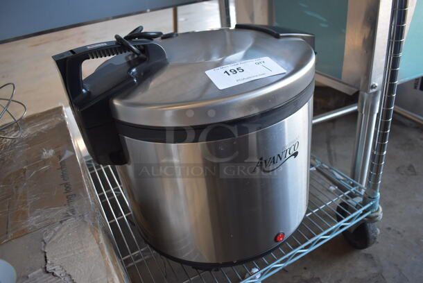 LIKE NEW! Avantco RW92 Stainless Steel Commercial Countertop 92 Cup Sealed Electric Rice Warmer. 120 Volts, 1 Phase. 18x16x18. Tested and Working! - Image 2 of 6